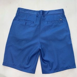 Greg Norman Blue Golf Shorts, Size 33